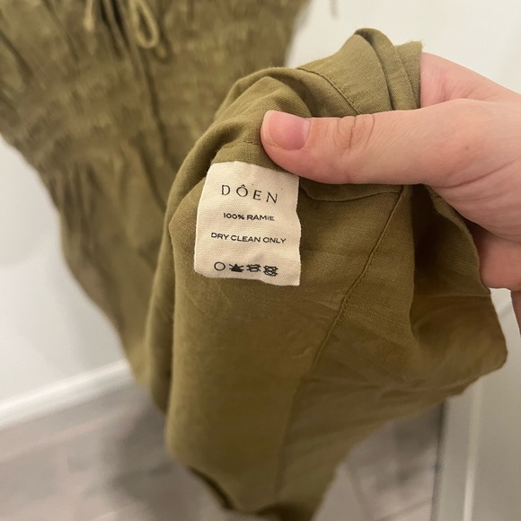 Doen Rhoda Midi Dress in Verbana Olive Size Large - Picture 8 of 8